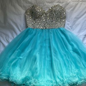 Light blue cocktail dress!